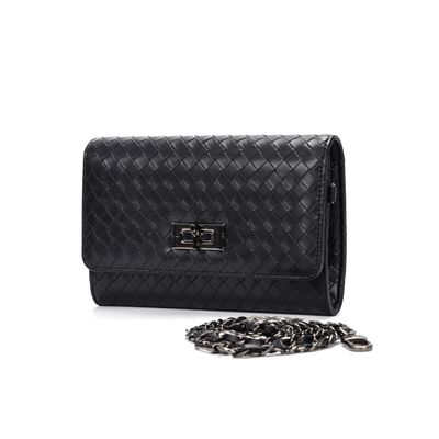 Bolsa Carteira Soft Texturizada Transversal Preta