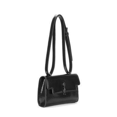 Bolsa Metalizada Preta Transversal