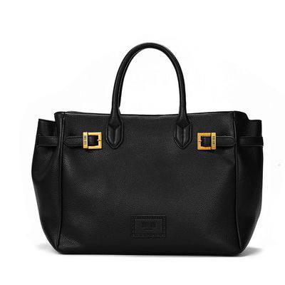 Bolsa Tote Grande Floater Preta Alça De Mão