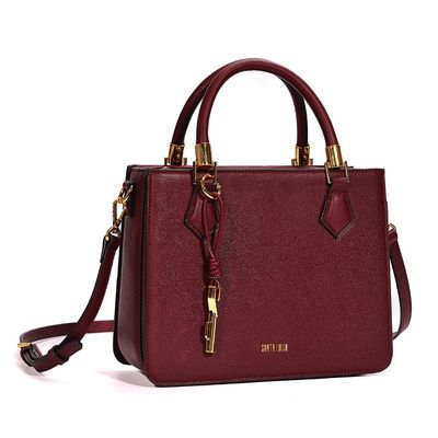 Bolsa Tote Canvas Duas Alças Vermelho Ruby