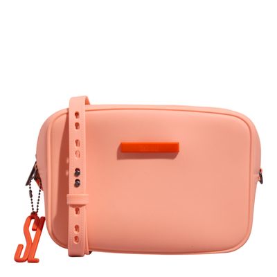 Bolsa Camera Bag Borracha Transversal Laranja