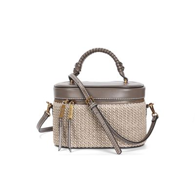 Bolsa Mini Bag Tramado Cinza Transversal