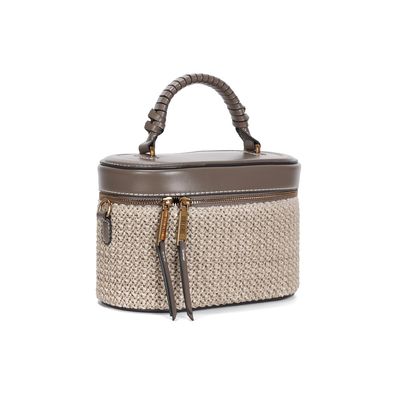 Bolsa Mini Bag Tramado Cinza Transversal