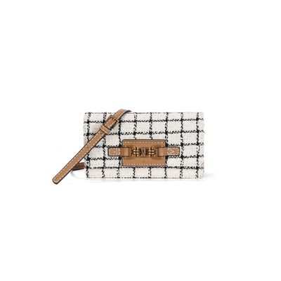 Bolsa Tramado Listrada Off White Transversal