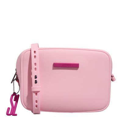 Bolsa Camera Bag Borracha Transversal Rosa
