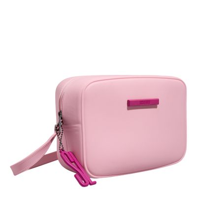 Bolsa Camera Bag Borracha Transversal Rosa