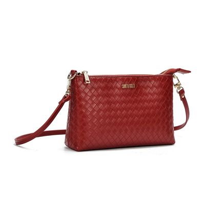 Clutch Soft Vermelha Ruby Alça Transversal