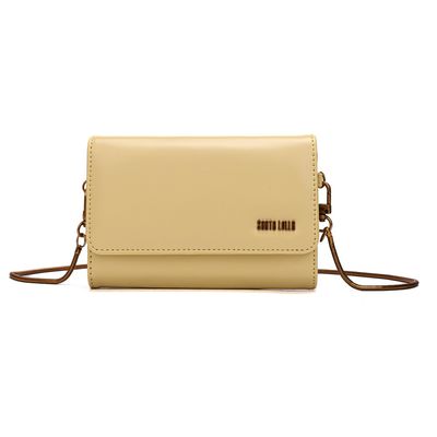 Bolsa Carteira Soft Amarelo Alça Transversal