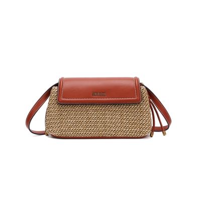 Bolsa Tramado Marrom Transversal