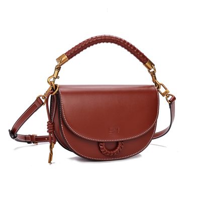 Bolsa Pequena Soft Marrom Duas Alças