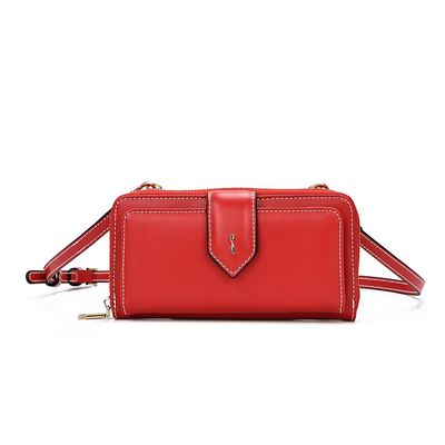 Bolsa Carteira Soft Lisa Transversal Vermelho