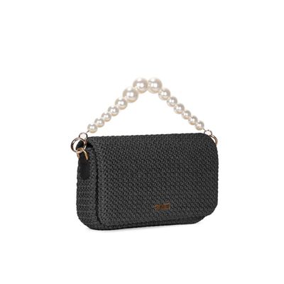 Bolsa P Tramado Preto