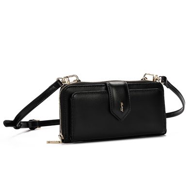Bolsa Carteira Soft Lisa Transversal Preta