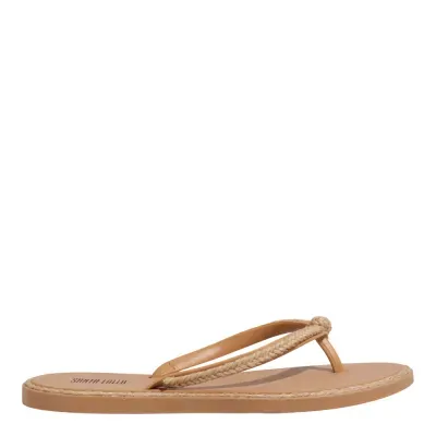 Chinelo Flip Flop Borracha Bege Egido