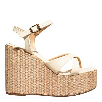 Espadrille Napa Santorine Off White Salto Alto