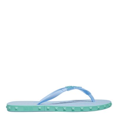Chinelo Flip Flop Borracha Spikes Azul Bebê