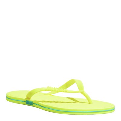 Chinelo Flip Flop Borracha Amarelo Lime Fluor