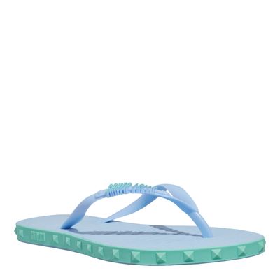 Chinelo Flip Flop Borracha Spikes Azul Bebê