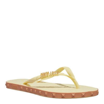 Chinelo Flip Flop Borracha Spikes Amarelo
