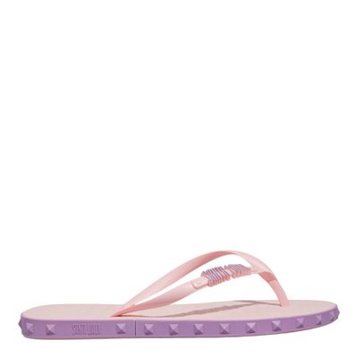 Chinelo Flip Flop Borracha Spikes Rosa Pink