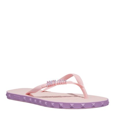 Chinelo Flip Flop Borracha Spikes Rosa Pink