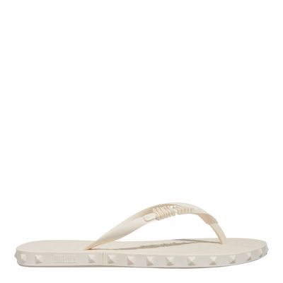 Chinelo Flip Flop Borracha Off White Spikes