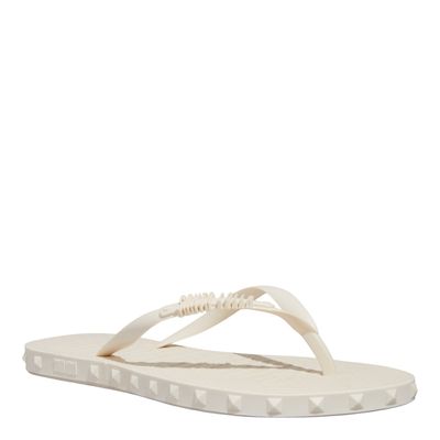 Chinelo Flip Flop Borracha Off White Spikes