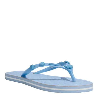 Chinelo Flip Flop Verniz Tachas Azul