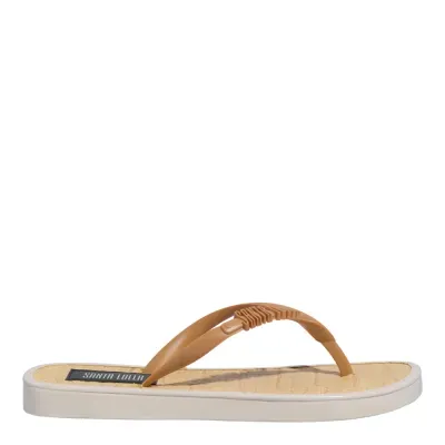 Chinelo Flip Flop Borracha Off White
