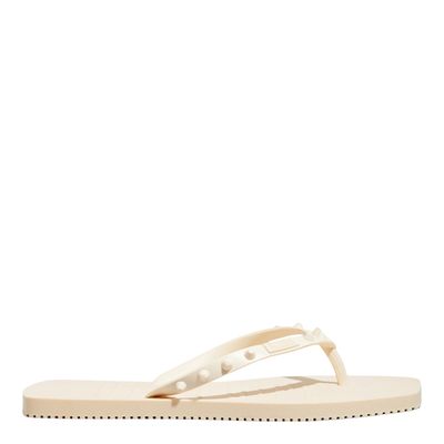 Flip Flop Borracha Off White