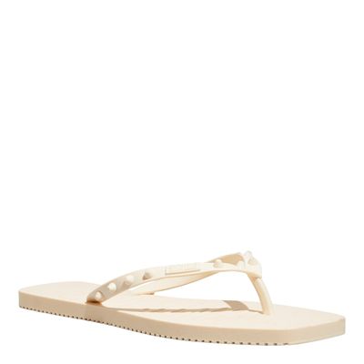 Flip Flop Borracha Off White