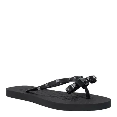 Chinelo Flip Flop Laço Borracha Preta