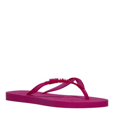 Chinelo Borracha Bico Redondo Rosa Pink