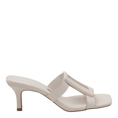 Mule Santorine Fivela Off White