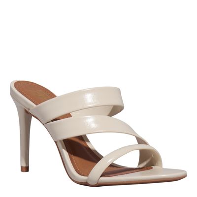 Mule Napa Madri Off White Salto Alto