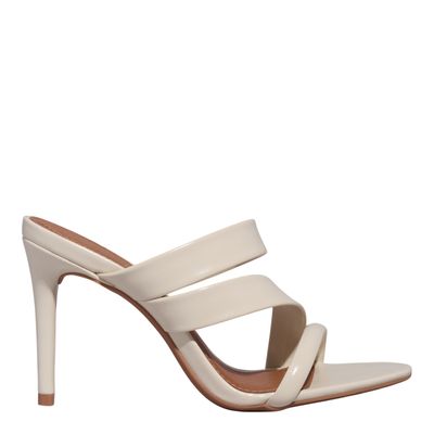 Mule Napa Madri Off White Salto Alto