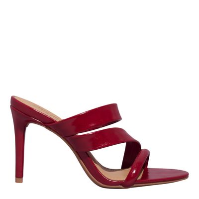 Mule Napa Madri Vermelho Salto Alto