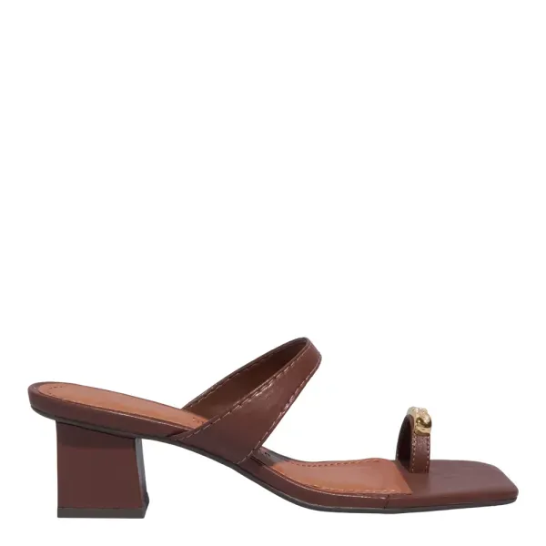 Mule Napa Soft Marrom Salto Grosso