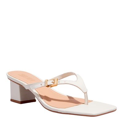 Mule Couro Nobre Soft Off White