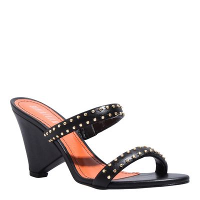 Mule Couro Confort Preto