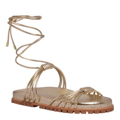 Papete Amarração Metalizada Dourada