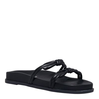 Papete Couro Confort Preta