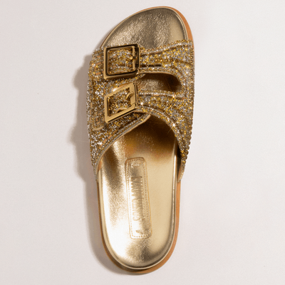 Papete Metalizada Dourada Pedraria