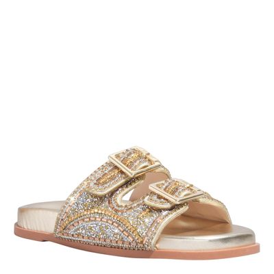 Papete Metalizada Dourada Pedraria