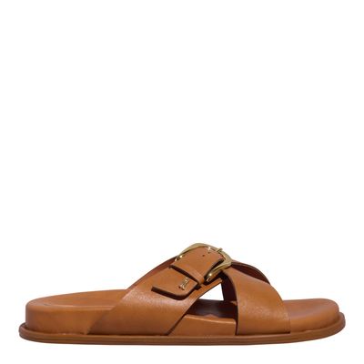 Papete Napa Tira Trançada Caramelo