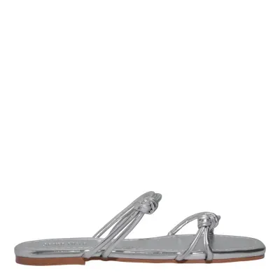 Rasteira Metalizada Prata