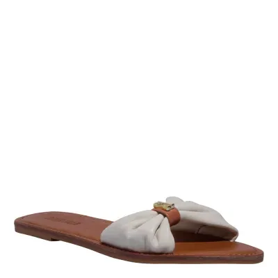 Rasteira Couro Nobre Soft Marfim