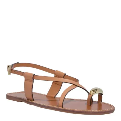 Rasteira De Dedo Couro Nobre Soft Caramelo