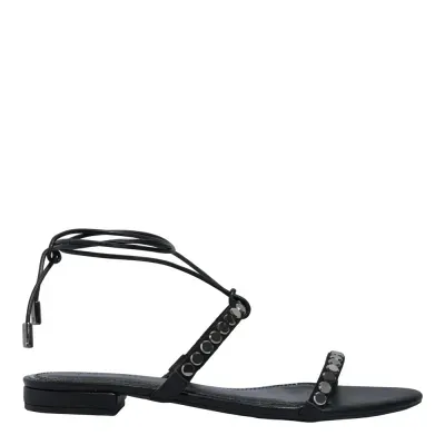 Rasteira Amarração Napa Soft Preta