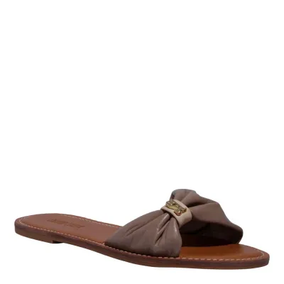 Rasteira Couro Nobre Soft Cinza Fog